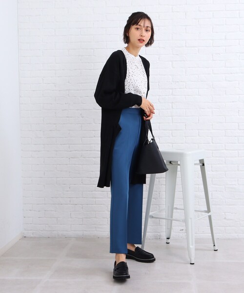 SHOO・LA・RUE(シューラルー)の「◆厚底 スクエアトゥ ローファー(ドレスシューズ・レディース・ブラック/ナチュラル・35/45)」の7枚目の写真