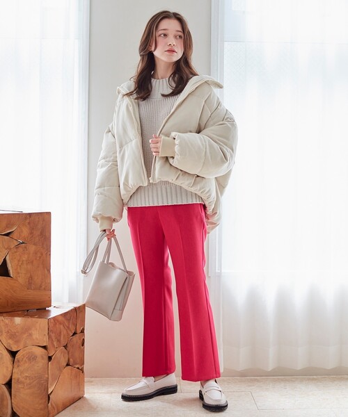 SHOO・LA・RUE(シューラルー)の「◆厚底 スクエアトゥ ローファー(ドレスシューズ・レディース・ブラック/ナチュラル・35/45)」の13枚目の写真