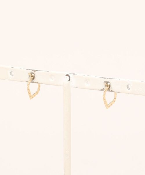 美人百花掲載」「sweet掲載」K10 イエローゴールド レース フープ