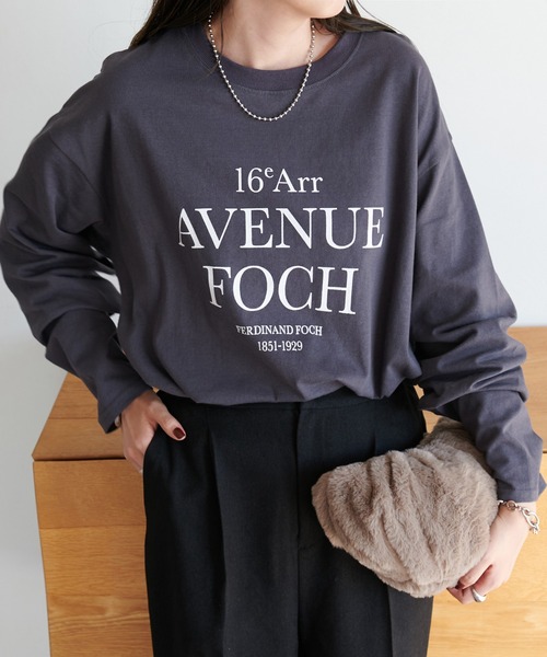 DISCOAT(ディスコート)の「【WEB限定】3段ロゴロンT(Tシャツ/カットソー・レディース・ホワイト/オフホワイト/チャコールグレー/ブラウン・FREE)」の17枚目の写真
