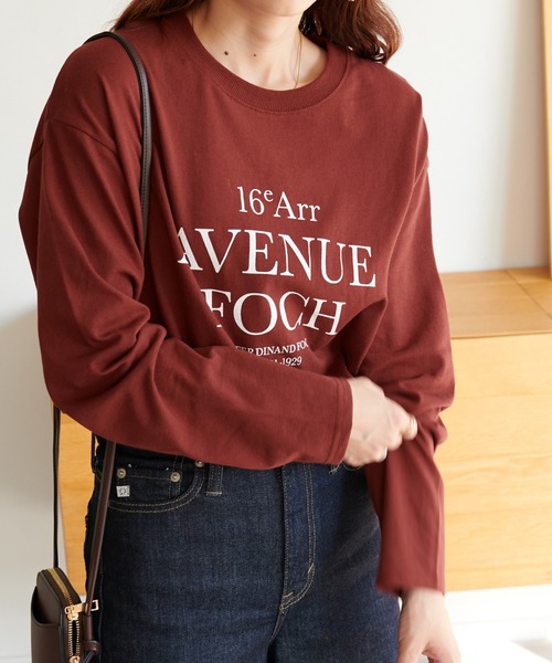 DISCOAT(ディスコート)の「【WEB限定】3段ロゴロンT(Tシャツ/カットソー・レディース・ホワイト/オフホワイト/チャコールグレー/ブラウン・FREE)」の22枚目の写真