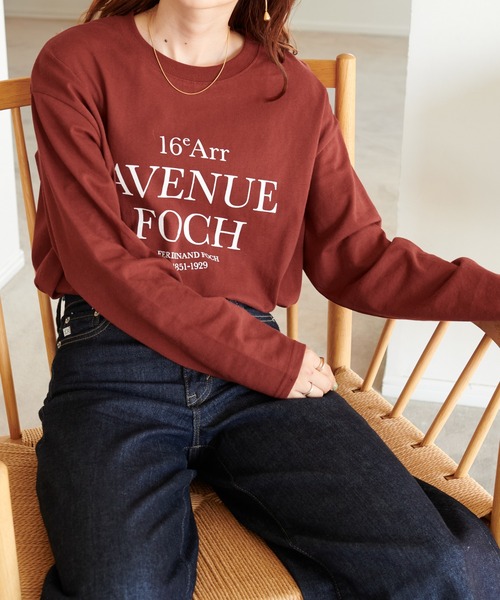 DISCOAT(ディスコート)の「【WEB限定】3段ロゴロンT(Tシャツ/カットソー・レディース・ホワイト/オフホワイト/チャコールグレー/ブラウン・FREE)」の13枚目の写真