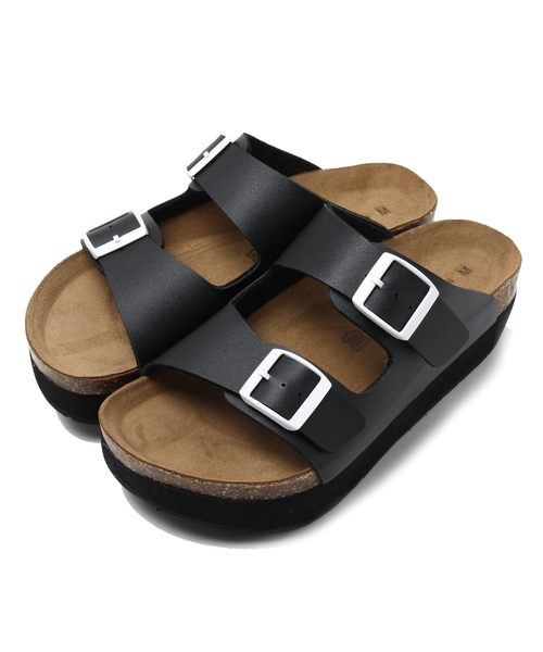 CROON A SONG（クルーンアソング）の「厚底ストラッサンダル（サンダル・レディース・ホワイト/ブラック/ライトブルー/シルバー・M/S/L）」の3枚目の写真