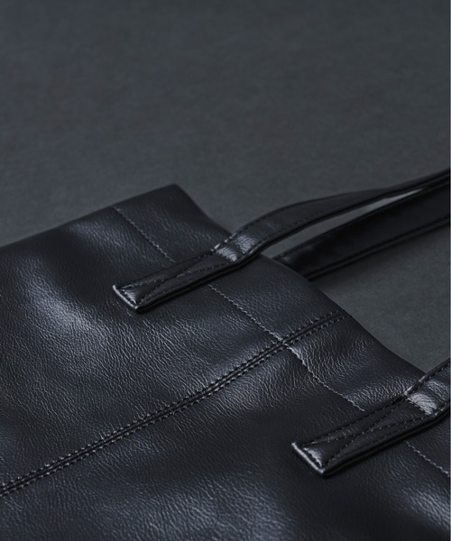 Ellno Loset（エルノロゼット）の「トートステッチBAG（トートバッグ・メンズ・ブラック・FREE）」の5枚目の写真