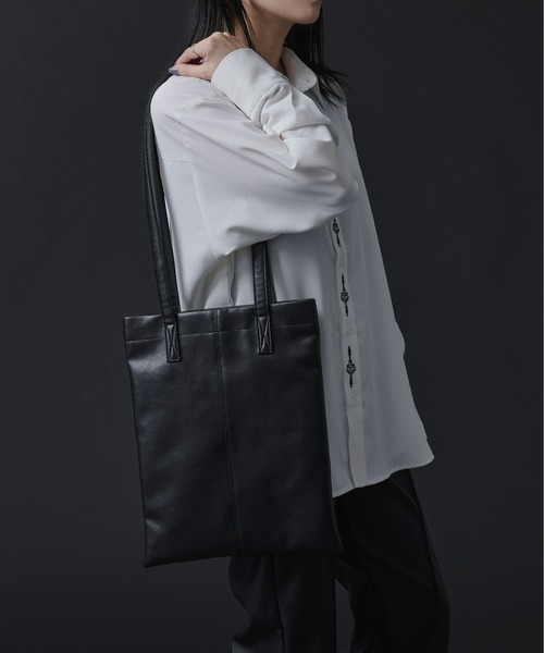 Ellno Loset（エルノロゼット）の「トートステッチBAG（トートバッグ・メンズ・ブラック・FREE）」の3枚目の写真