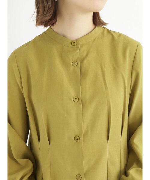 Samansa Mos2 blue(サマンサモスモスブルー)の「シャツワンピース(ワンピース・レディース・グレー/ネイビー/イエロー・フリ-)」の15枚目の写真