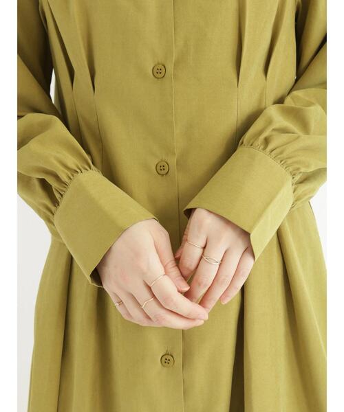 Samansa Mos2 blue(サマンサモスモスブルー)の「シャツワンピース(ワンピース・レディース・グレー/ネイビー/イエロー・フリ-)」の14枚目の写真