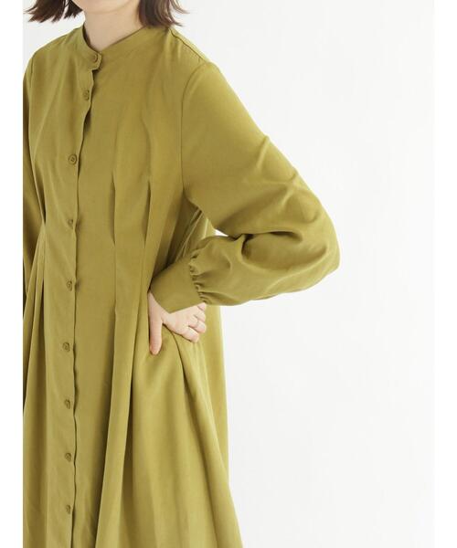 Samansa Mos2 blue(サマンサモスモスブルー)の「シャツワンピース(ワンピース・レディース・グレー/ネイビー/イエロー・フリ-)」の13枚目の写真