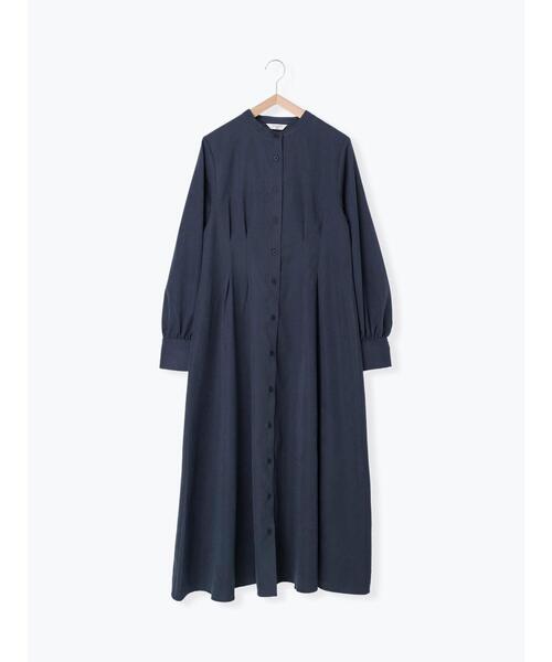 Samansa Mos2 blue(サマンサモスモスブルー)の「シャツワンピース(ワンピース・レディース・グレー/ネイビー/イエロー・フリ-)」の12枚目の写真