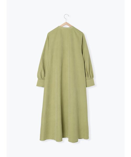 Samansa Mos2 blue(サマンサモスモスブルー)の「シャツワンピース(ワンピース・レディース・グレー/ネイビー/イエロー・フリ-)」の9枚目の写真