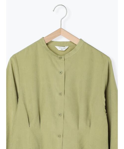 Samansa Mos2 blue(サマンサモスモスブルー)の「シャツワンピース(ワンピース・レディース・グレー/ネイビー/イエロー・フリ-)」の8枚目の写真