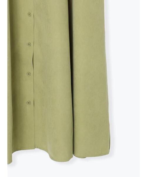 Samansa Mos2 blue(サマンサモスモスブルー)の「シャツワンピース(ワンピース・レディース・グレー/ネイビー/イエロー・フリ-)」の6枚目の写真