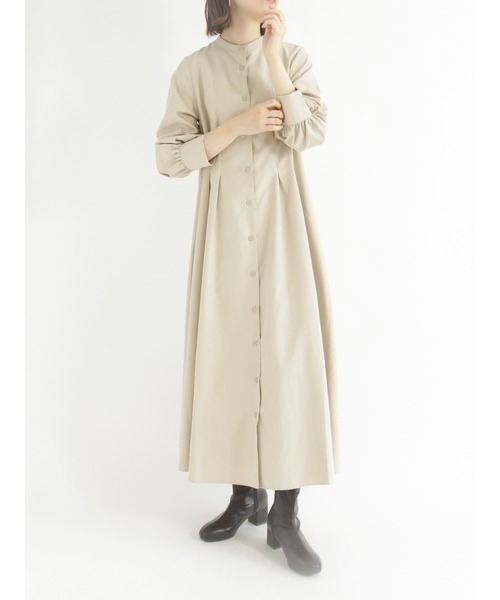 Samansa Mos2 blue(サマンサモスモスブルー)の「シャツワンピース(ワンピース・レディース・グレー/ネイビー/イエロー・フリ-)」の2枚目の写真