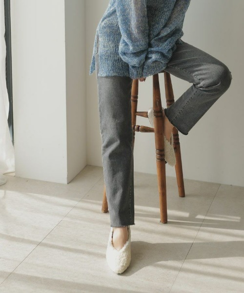 DONOBAN（ドノバン）の「ボアパンプス（バレエシューズ・レディース・アイボリー/ブラック・35(22.5cm)/37(23.5cm)/24.5cm）」の17枚目の写真