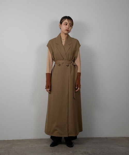 Amiur（エミレ）の「two tone loose fit tops（Tシャツ/カットソー・レディース・ベージュ/グリーン・FREE）」の12枚目の写真