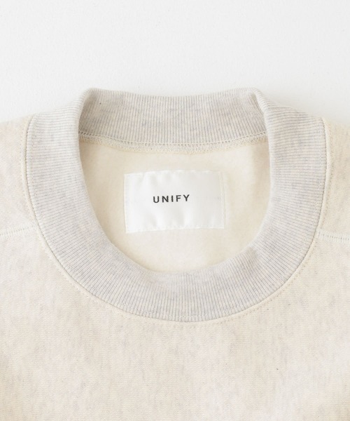 URBAN RESEARCH DOORS（アーバンリサーチドアーズ）の「UNIFY　裏起毛プルオーバー（スウェット・レディース・ホワイト/オートミール・ONE）」の9枚目の写真