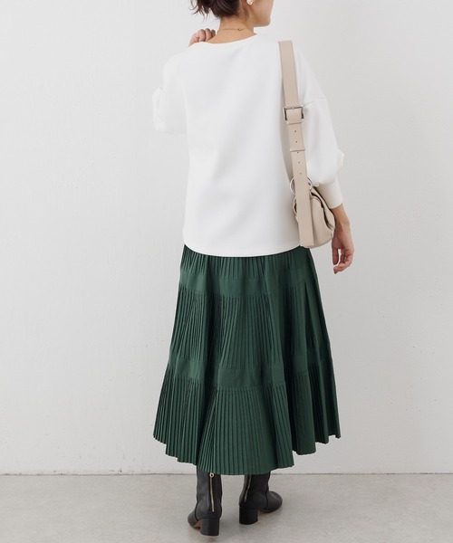 【極美品】BEARDSLEY プリーツ ティアード ロング スカート フレア BEARDSLEY スカート プリーツティアードスカート : ZOZOTOWN