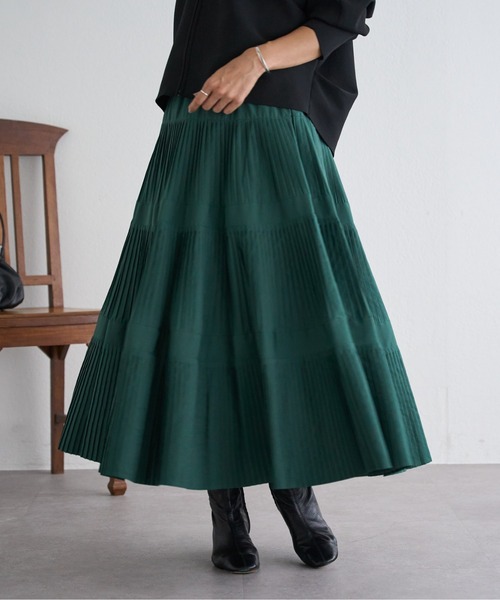 【Mimi】ビアズリー プリーツティアードスカート プリーツティアードスカート | BEARDSLEY(ビアズリー)レディース