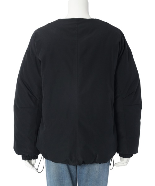 fifth（フィフス）の「ノーカラー中綿ショートコート（ダウンジャケット/コート・レディース・ベージュ/ブラック・M）」の14枚目の写真