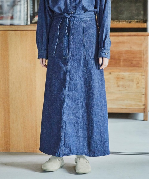 orSlow（オアスロウ）の「orSlow | デニムラップスカート WOMEN