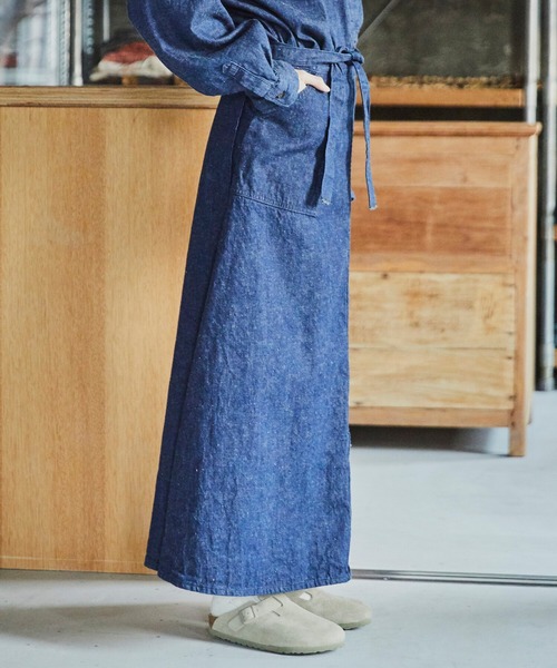 orSlow（オアスロウ）の「orSlow | デニムラップスカート WOMEN