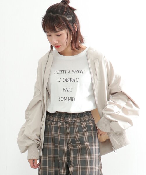 LBC（エルビーシー）の「クシュスリーブワイドリブMA-1（MA-1・レディース・ベージュ系その他/ダークネイビー・L/M）」の3枚目の写真