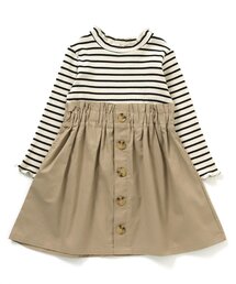 apres les cours | フロントボタンドッキングワンピース(ワンピース)