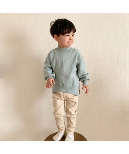 apres les cours（アプレレクール）の「裏微起毛ツイル/7days Style pants（その他パンツ・キッズ・ベージュ/ブラック/イエロー/グリーン/ピンク・100/110/120/80/90/130/140）」の6枚目の写真