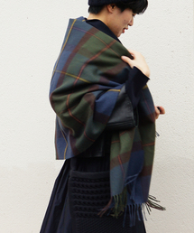 【JOHN SCOTT/ジョンスコット】 LAMB WOOL SHAWL