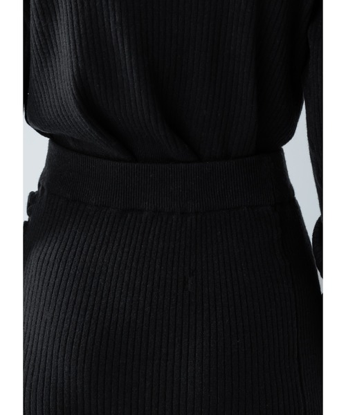 Adoon plain(アドーンプレーン)の「【セットアップ可能】2way/スリットニットスカート(スカート・レディース・ブルー/ブラック・MEDIUM/LARGE)」の20枚目の写真