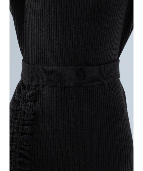 Adoon plain(アドーンプレーン)の「【セットアップ可能】2way/スリットニットスカート(スカート・レディース・ブルー/ブラック・MEDIUM/LARGE)」の18枚目の写真