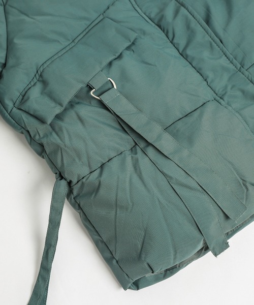 SUGAR BISKET(シュガービスケット)の「ウエストギャザーフェイクダウンブルゾン(ダウンジャケット/コート・レディース・ベージュ/ブラック/グリーン・L/M)」の21枚目の写真