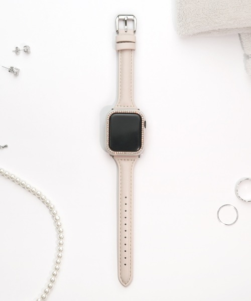 Urban Coral(アーバンコーラル)の「Apple Watch Band / アップルウォッチ バンド くすみカラースリムレザー / Urban Coral(デジタル腕時計・レディース・モカ/ベージュ/グレー系その他2/ブラウン/ダークオリーブ/ブラック/アイボリー/グレー系その他/ブラウン系その他/ピンク系その他・40mm/44mm)」の13枚目の写真