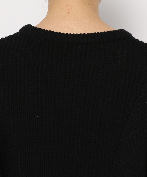 PAGEBOY（ページボーイ）の「6Gワッフルスリーブコットンプルオーバー（ニット/セーター・レディース・ブラック/ミント/オフホワイト/ピンク・FREE）」の20枚目の写真