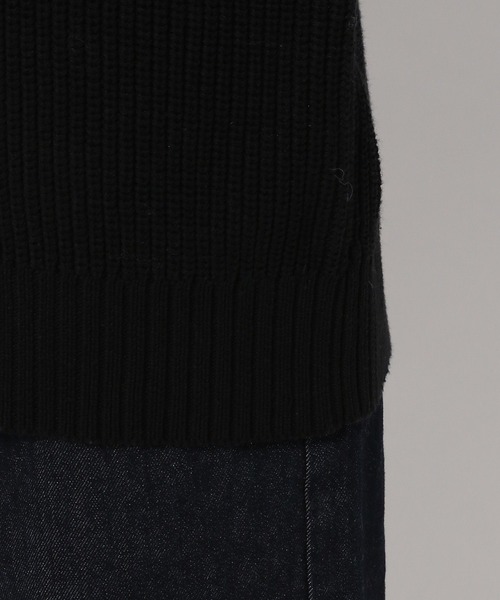 PAGEBOY（ページボーイ）の「6Gワッフルスリーブコットンプルオーバー（ニット/セーター・レディース・ブラック/ミント/オフホワイト/ピンク・FREE）」の7枚目の写真