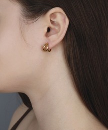 【金属アレルギー対応】 ダブルライン ミニ フープピアス / サージカルステンレス 316L