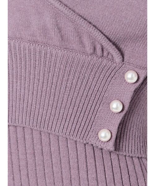 LAGUNAMOON（ラグナムーン）の「カシュクールニットセットワンピース（ワンピース・レディース・ベージュ/ラベンダー/ブラック・FREE）」の11枚目の写真