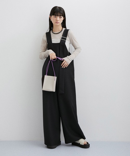 ADAM ET ROPE'（アダムエロペ）の「ミニポシェット（ショルダーバッグ・レディース・グレー/ブラック/ホワイト・FREE）」の13枚目の写真