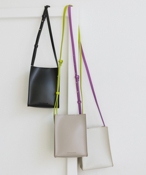 ADAM ET ROPE'（アダムエロペ）の「ミニポシェット（ショルダーバッグ・レディース・グレー/ブラック/ホワイト・FREE）」の8枚目の写真