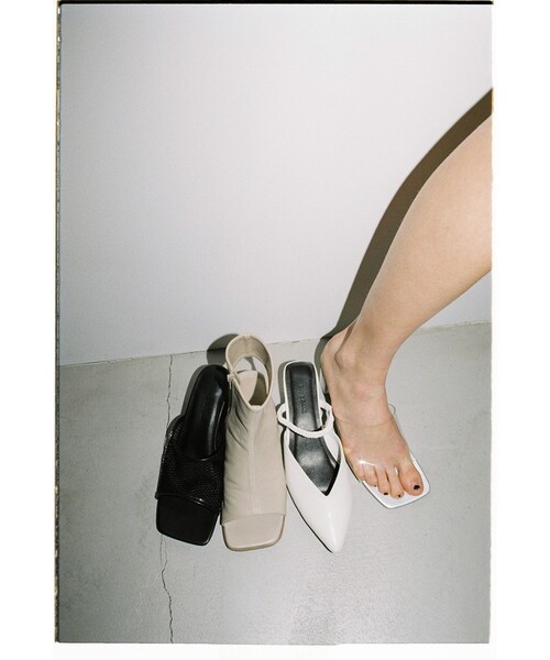 Ray BEAMS(レイビームス)の「Ray BEAMS / メッシュ ヒール サンダル(サンダル・レディース・ブラック・23.0cm/23.5cm/24.0cm/24.5cm/25.0cm)」の5枚目の写真
