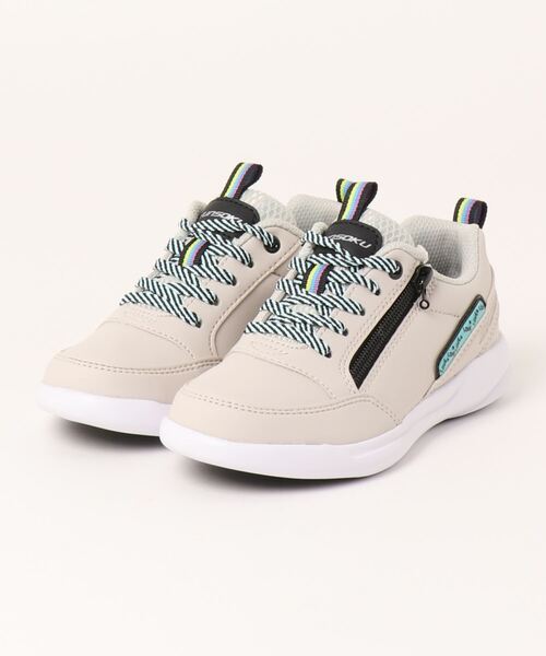 瞬足（シュンソク）の「瞬足/SYUNSOKU/キッズスニーカー/瞬足LZ-100（スニーカー・キッズ・ベージュ/ブラック/パープル・22.0cm/22.5cm/21.5cm/21.0cm/20.0cm/19.0cm/23.0cm）」の2枚目の写真