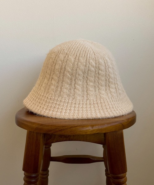 apres jour clair（アプレジュールクレア）の「【apres jour clair×ARIAZ】ニットハット（ハット・レディース・ベージュ/アイボリー・FREE）」の3枚目の写真
