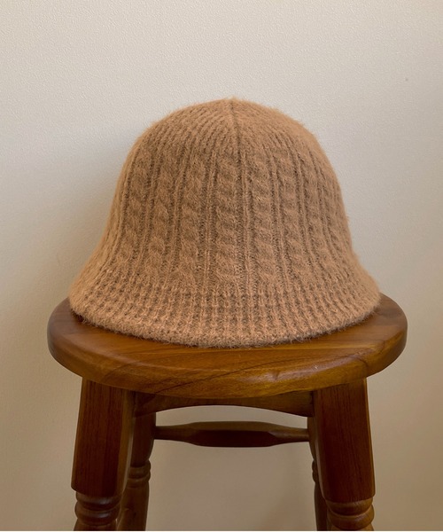 apres jour clair（アプレジュールクレア）の「【apres jour clair×ARIAZ】ニットハット（ハット・レディース・ベージュ/アイボリー・FREE）」の4枚目の写真