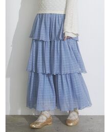 merry jenny | checkチュールティアードスカート(スカート)