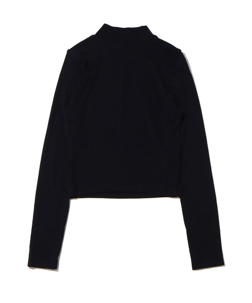 NIKE（ナイキ）の「NIKE AS W NSW ESSNTL RIB MOCK LS TO / ナイキ ウィメンズ NSW エッセンシャル リブ L/S モック トップ 【SP】（その他トップス・レディース・ホワイト/ブラック・S/L/M）」の3枚目の写真