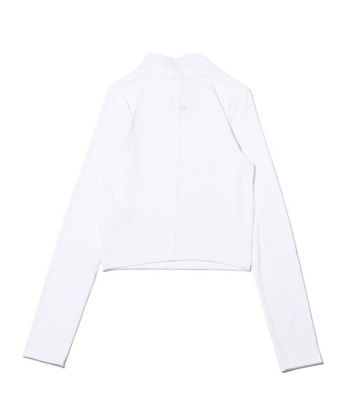 NIKE（ナイキ）の「NIKE AS W NSW ESSNTL RIB MOCK LS TO / ナイキ ウィメンズ NSW エッセンシャル リブ L/S モック トップ 【SP】（その他トップス・レディース・ホワイト/ブラック・S/L/M）」の8枚目の写真