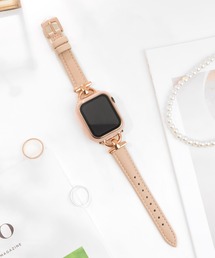 Apple Watch Band / アップルウォッチ バンド くすみカラースリムレザー / Urban Coral