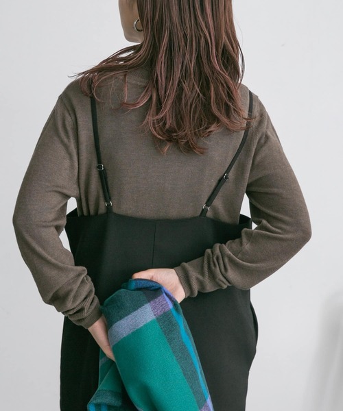 KBF（ケイビーエフ）の「ハイネックコンパクトニット（ニット/セーター・レディース・ブラウン/グリーン/オレンジ・ONE）」の20枚目の写真