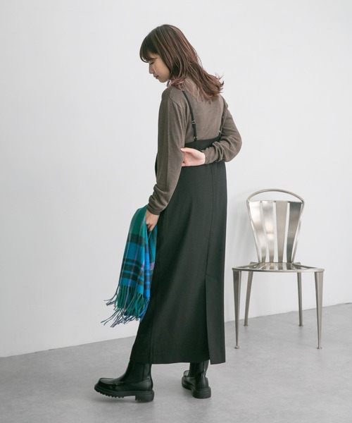 KBF（ケイビーエフ）の「ハイネックコンパクトニット（ニット/セーター・レディース・ブラウン/グリーン/オレンジ・ONE）」の18枚目の写真