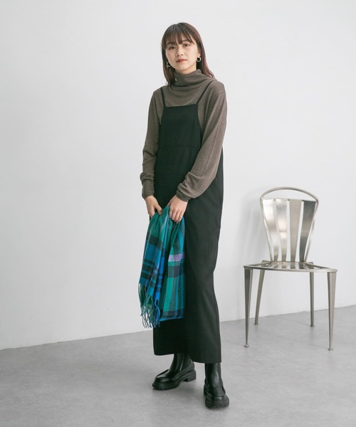 KBF（ケイビーエフ）の「ハイネックコンパクトニット（ニット/セーター・レディース・ブラウン/グリーン/オレンジ・ONE）」の16枚目の写真